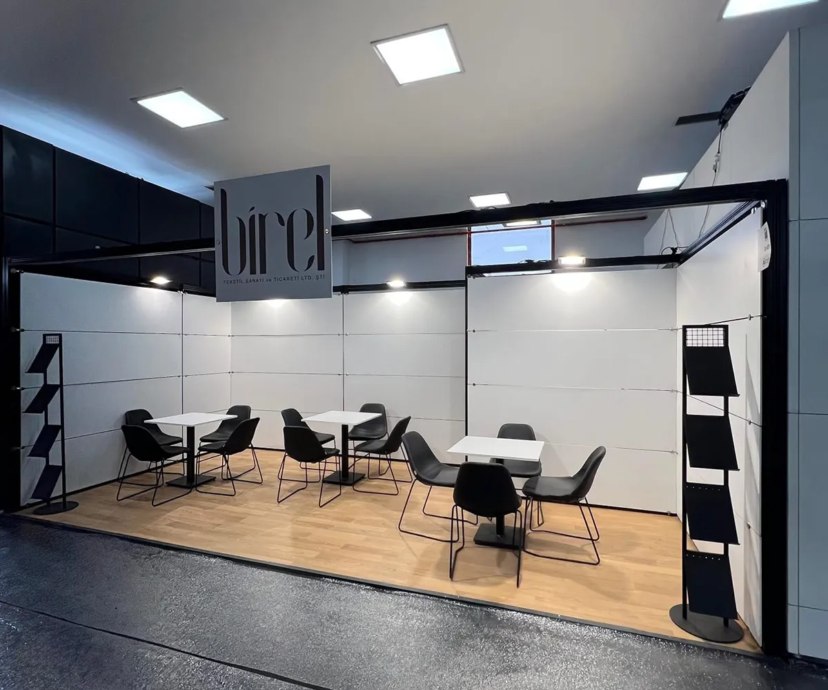 Birel için kurulan Maxima modüler fuar standı